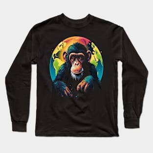 Monkey Earth Day Long Sleeve T-Shirt